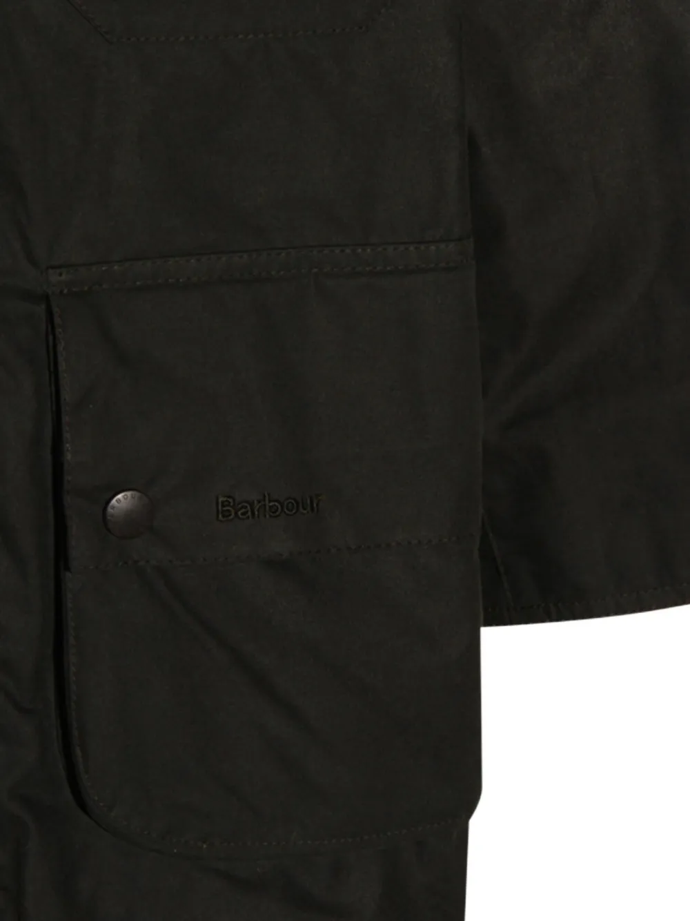 Barbour Stylish Outerwear Featuring Corduroy Collar And Flap Pockets In Green