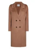 kujten double-breasted wool coat - Brown