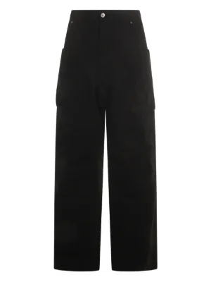 GIVENCHY ジバンシイ　パンツ　ブラック　ワイド GIVENCHY Silk and linen-blend voile wide-leg pants | NET-A-PORTER