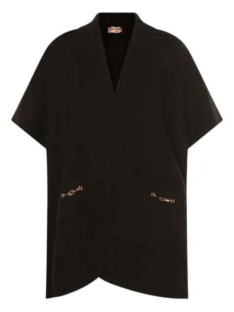 TWINSET ribbed chain-embellished jacket