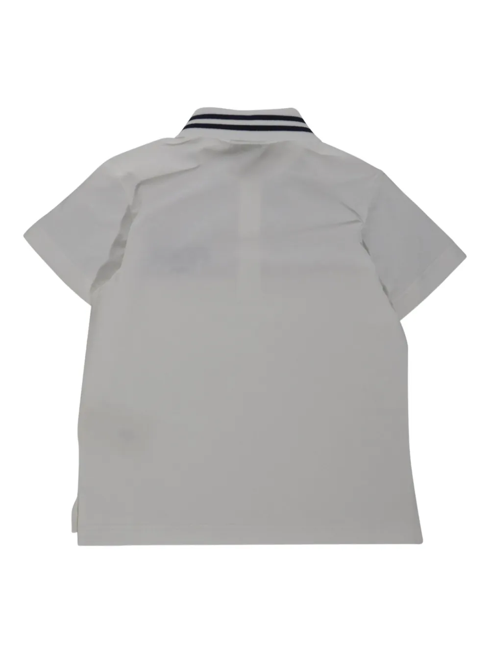 Fendi Logo-embroidery Polo Shirt In Gray