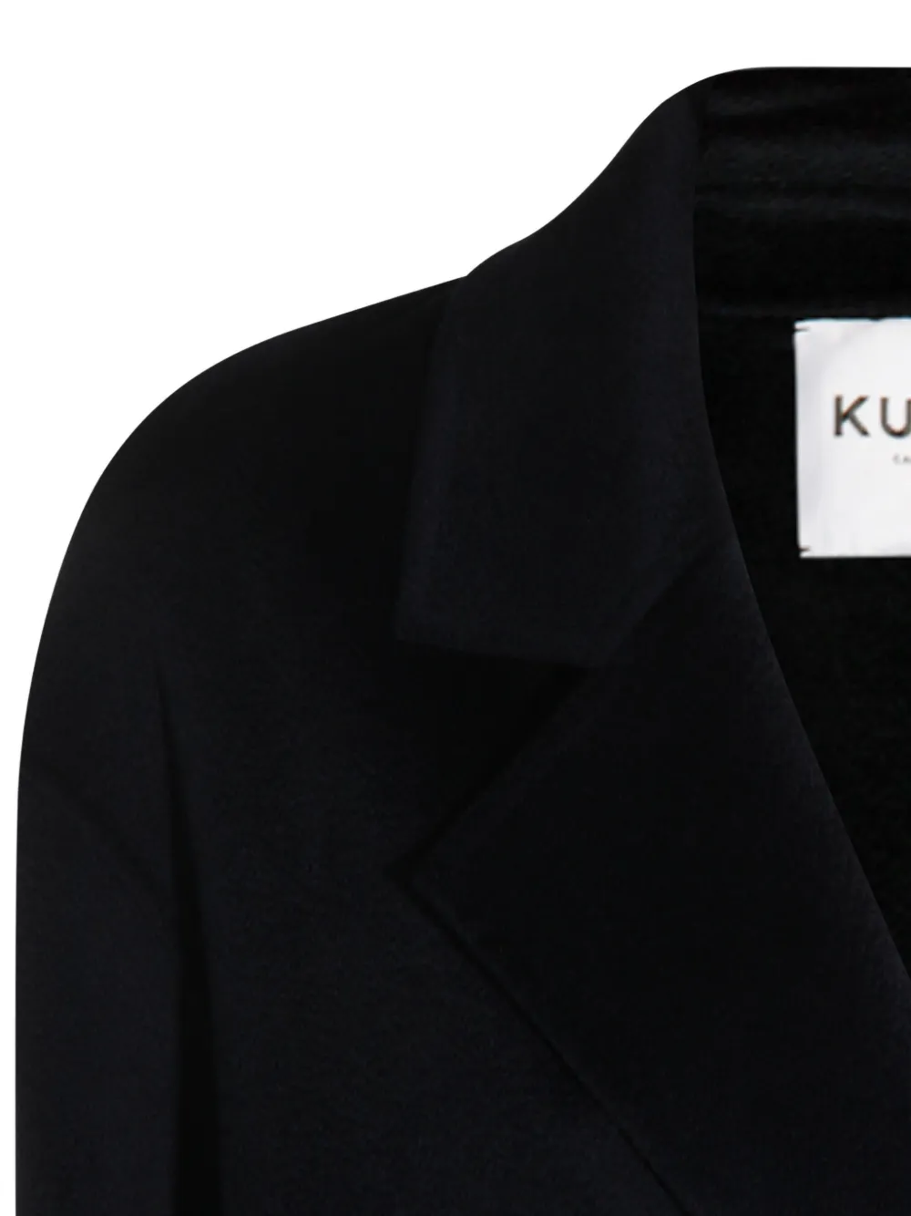 Kujten Double-breasted Mid-length Coat Long Sleeves In Multi