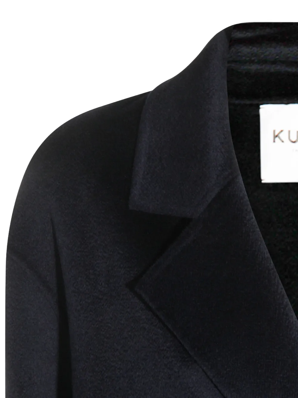 Kujten Double-breasted Mid-length Coat Long Sleeves In Multi