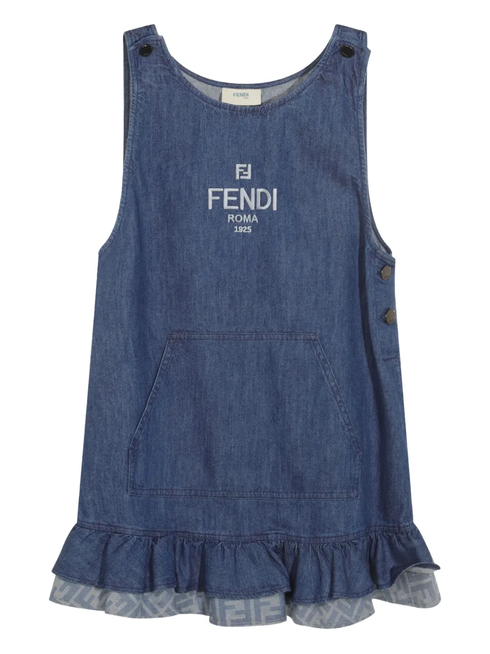 Fendi Kids デニムワンピース - ブルー Fendi Kids デニムワンピース - ブルー