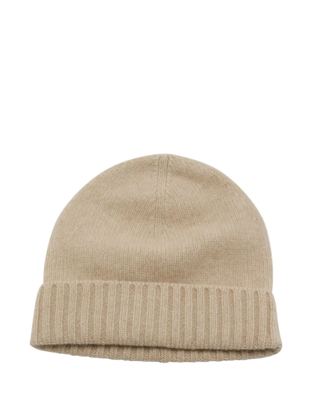 Kujten Ribbed Wool Beanie In Neutral