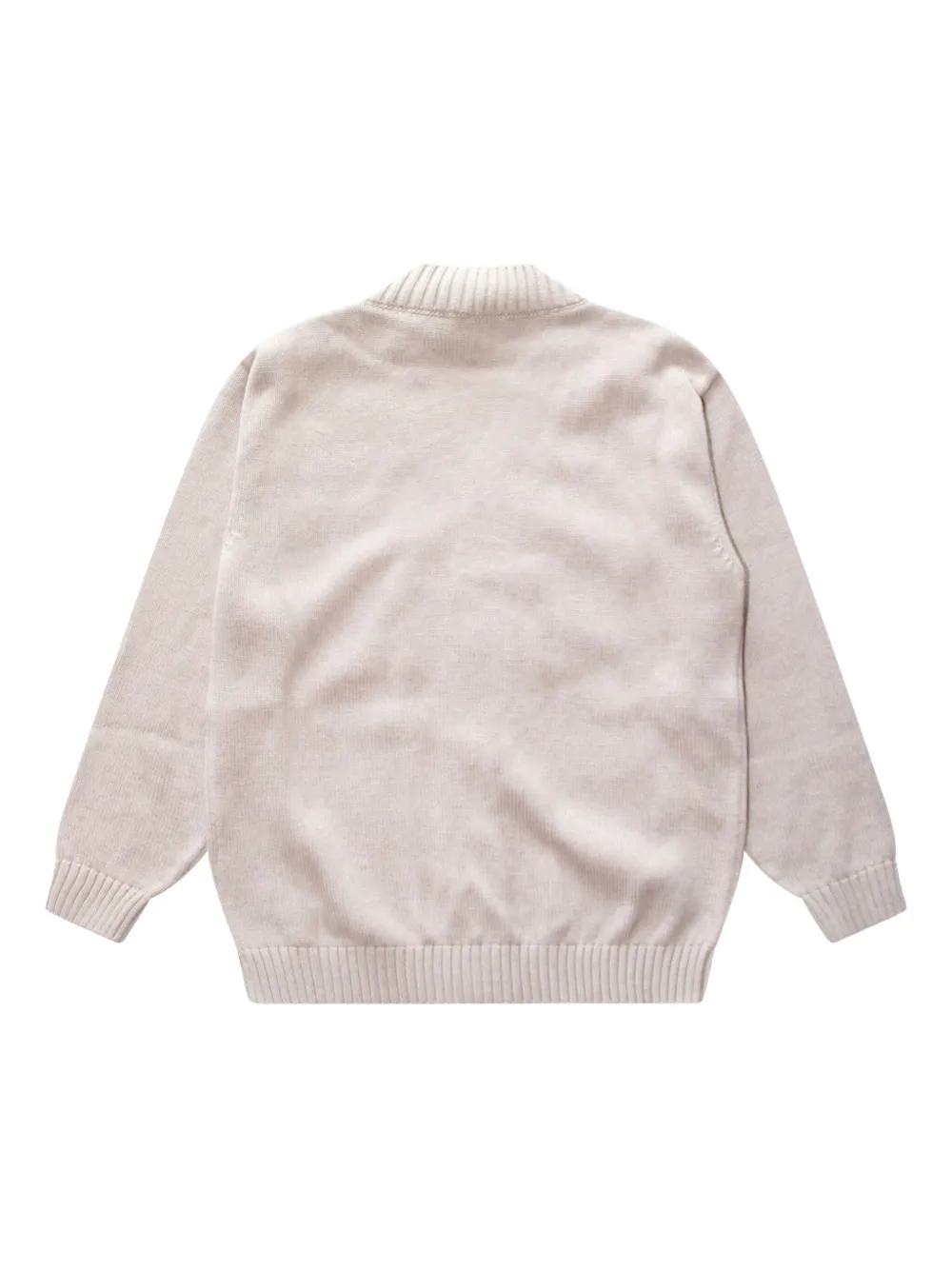 Fendi Kids Vest met geborduurd logo Beige