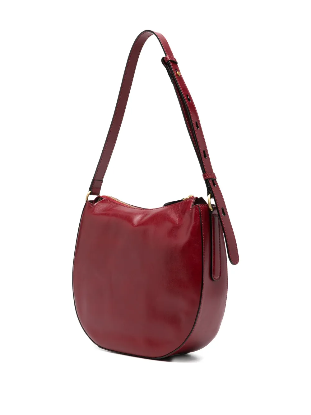 The Bridge Oval-plaque Shoulder Bag In Red