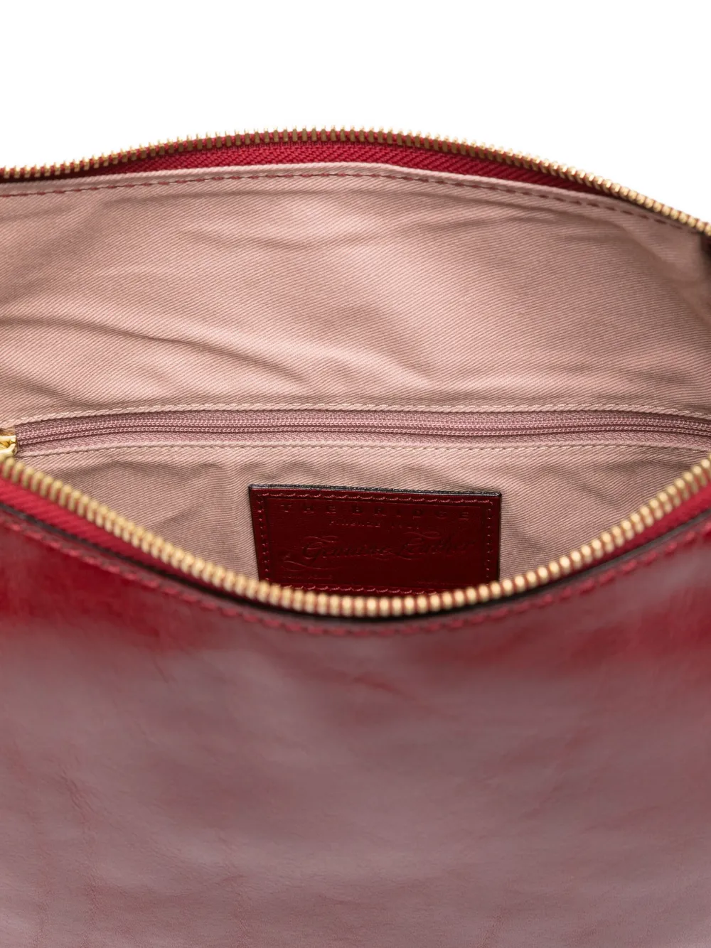 The Bridge Oval-plaque Shoulder Bag In Red