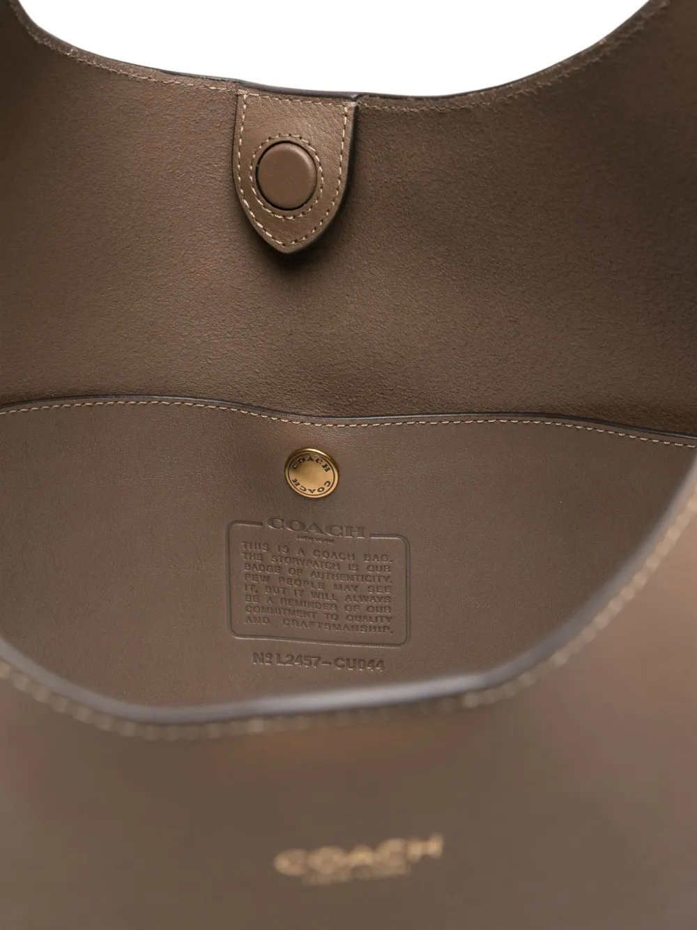 Coach 39 Brooklyn Leather Shoulder Bag In Brown