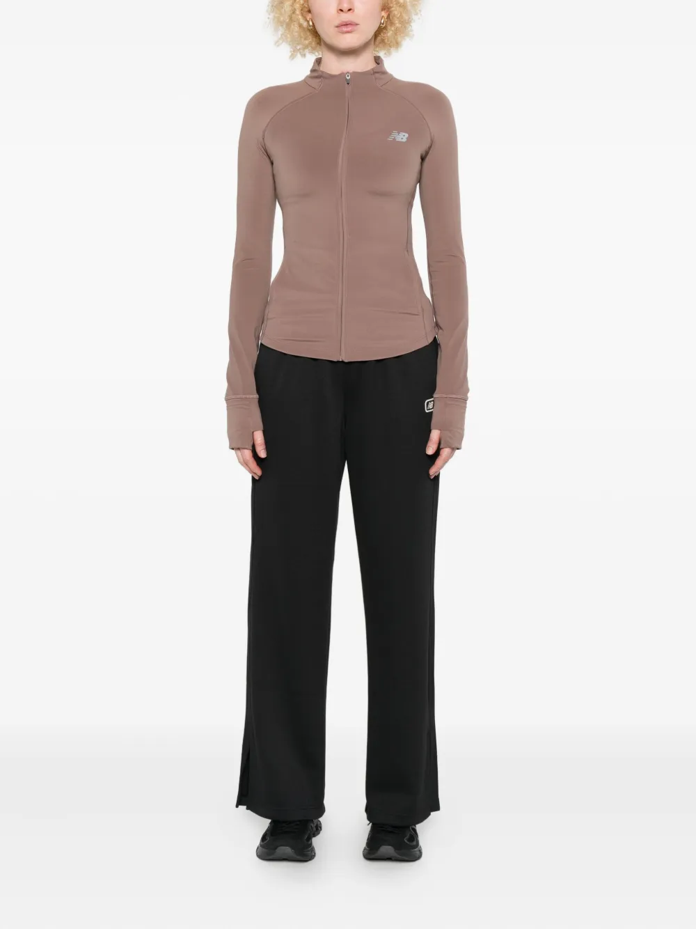 New Balance Trainingsjack met rits - Bruin