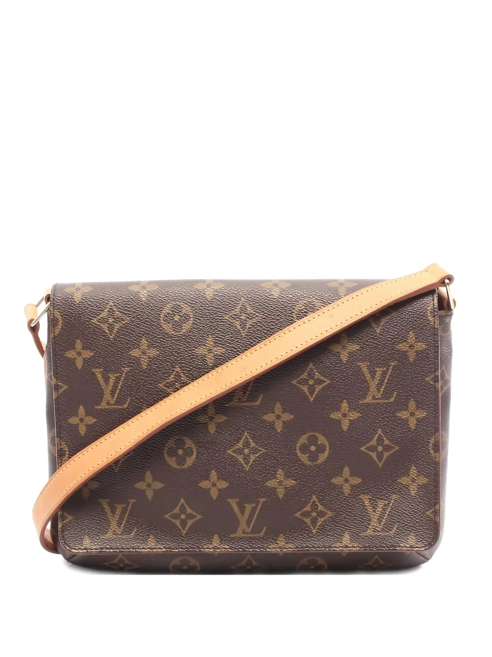 Pre-owned Louis Vuitton Musette Tango Shoulder Bag In Brown