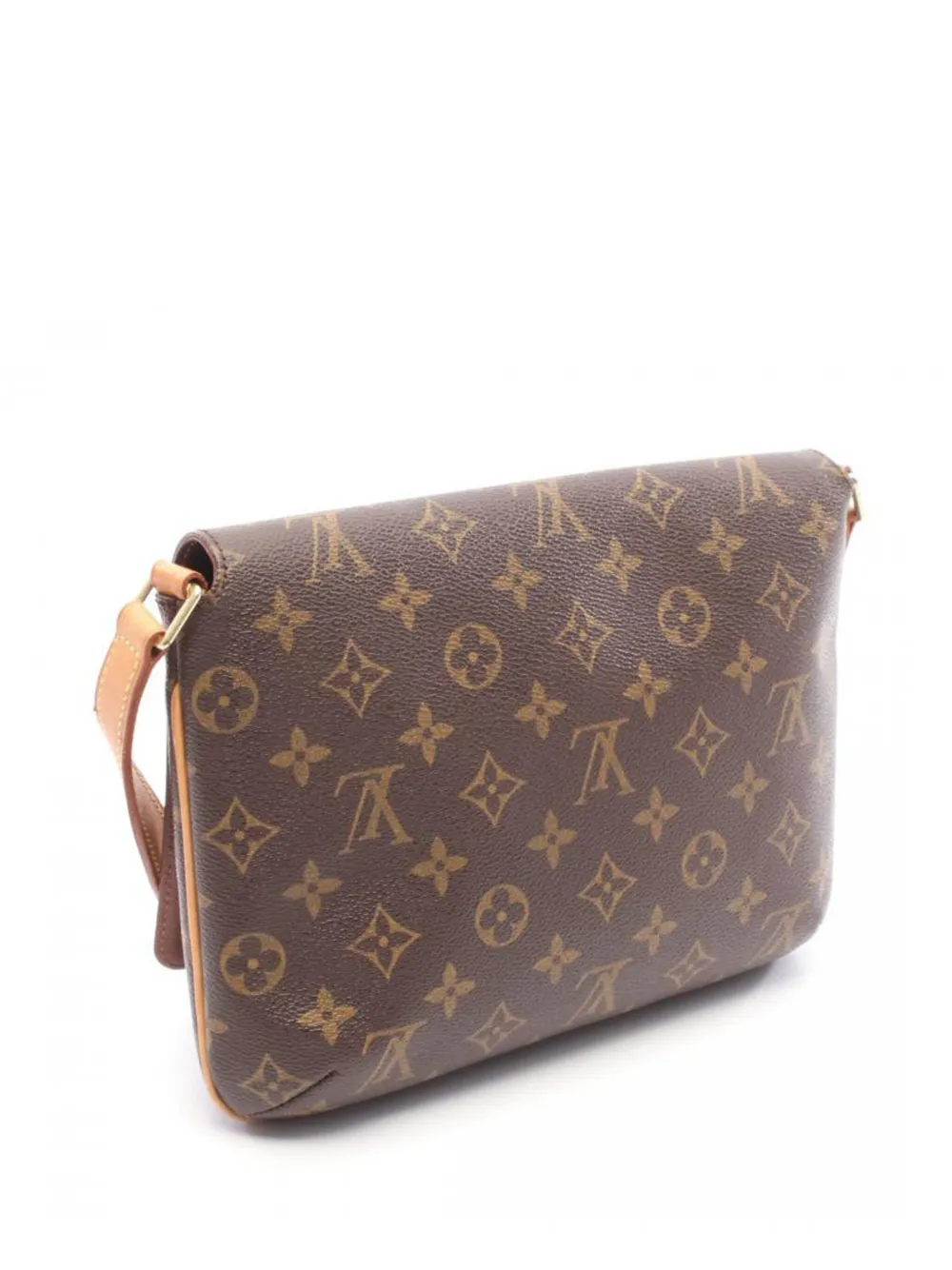 Pre-owned Louis Vuitton Musette Tango Shoulder Bag In Brown
