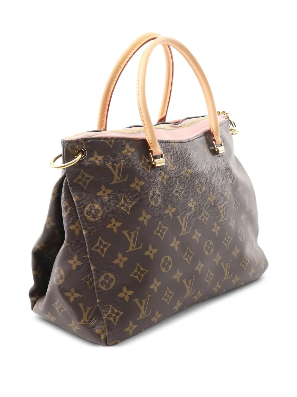 Pre-owned Louis Vuitton Pallas Handbag In Brown