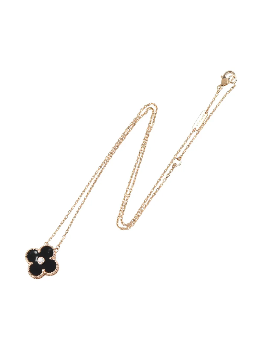 Van Cleef & Arpels Pre-Owned collar Alhambra Onyx en oro rosa 2010 | Estilos de archivo | Image 2