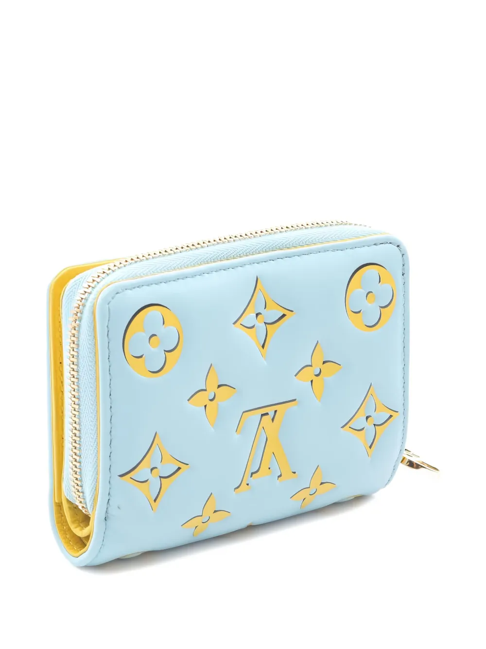 Pre-owned Louis Vuitton Monogram Wallet In Blue