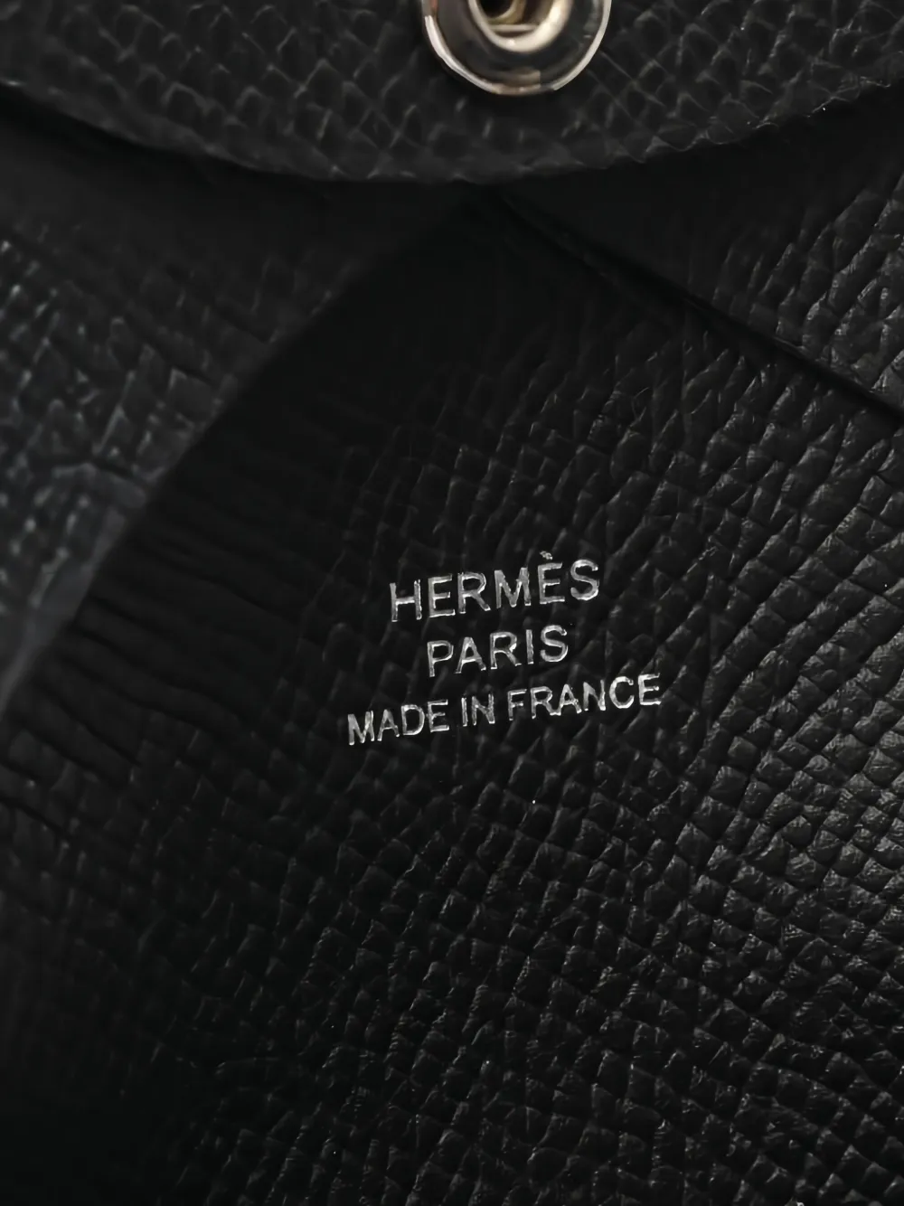 Pre-owned Hermes 2025 Calviduo Epsom Leather Wallet In Black