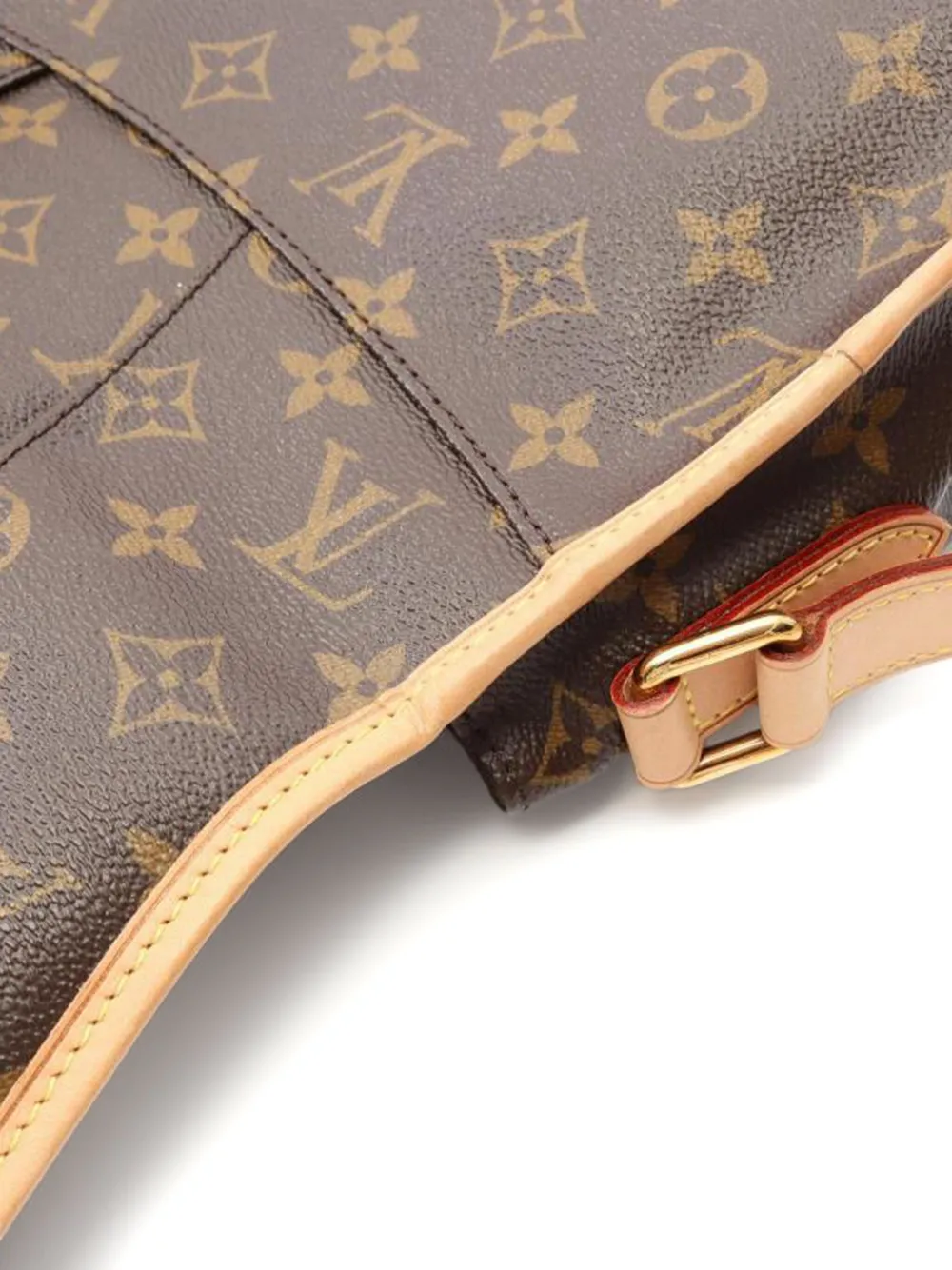 Pre-owned Louis Vuitton Menilmontant Pm Shoulder Bag In Brown
