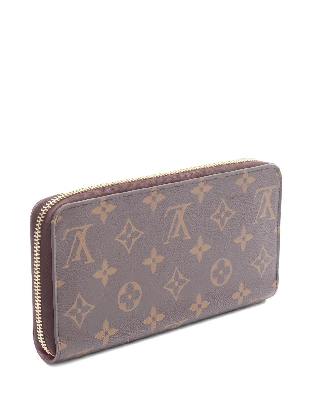 Pre-owned Louis Vuitton Monogram Vivienne Zip-around Wallet In Brown