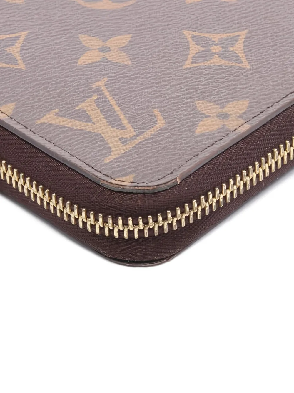 Pre-owned Louis Vuitton Monogram Vivienne Zip-around Wallet In Brown
