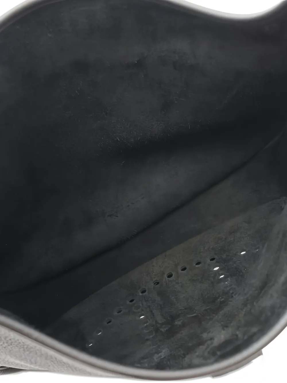 Pre-owned Hermes 2024 Evelyn 3 Troyes Pm Clemence Leather Shoulder Bag In Black