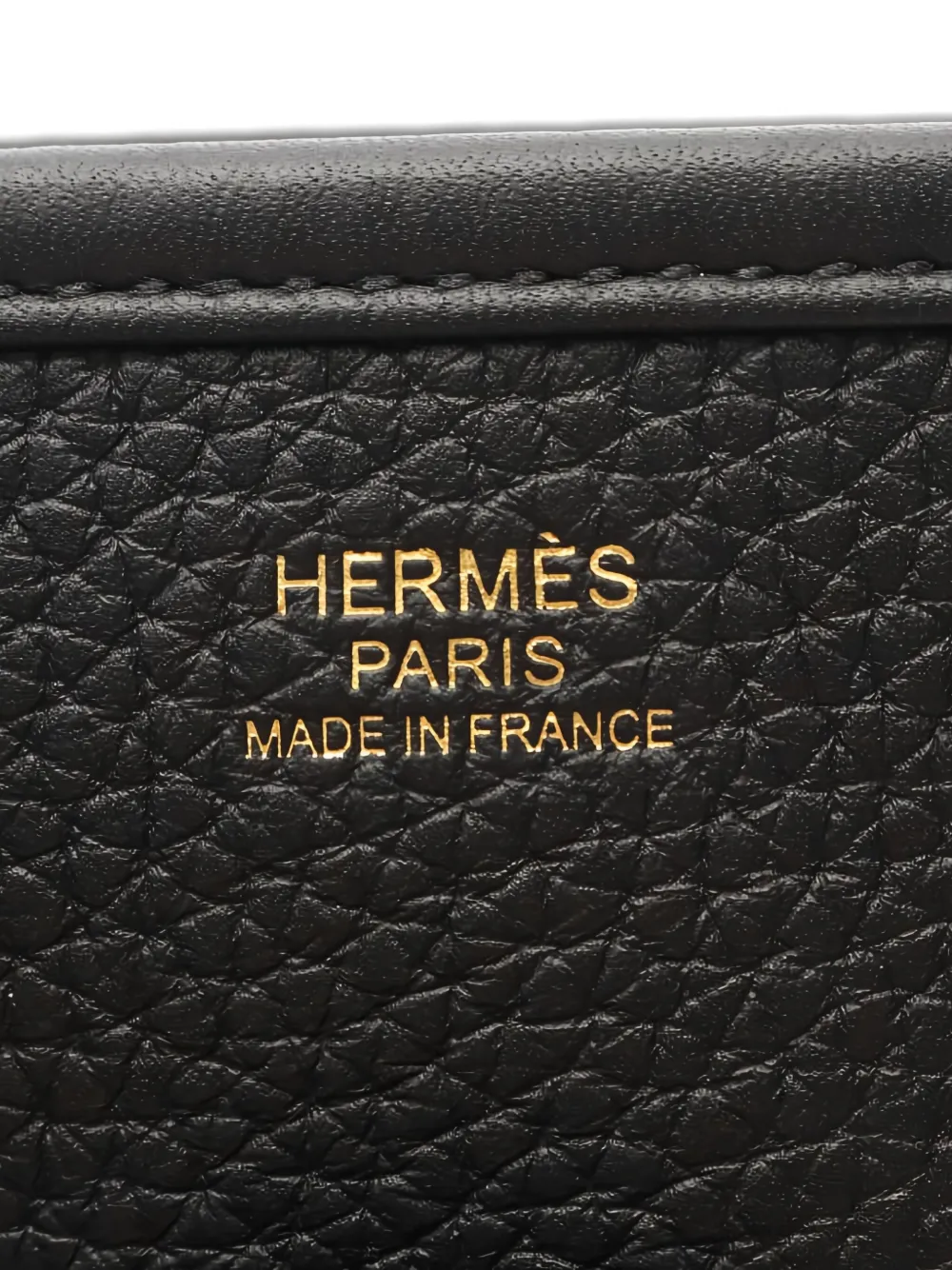 Pre-owned Hermes 2024 Evelyn 3 Troyes Pm Clemence Leather Shoulder Bag In Black