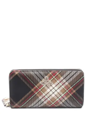 Vivienne Westwood Pre-Owned Orb zip-around Wallet | Black