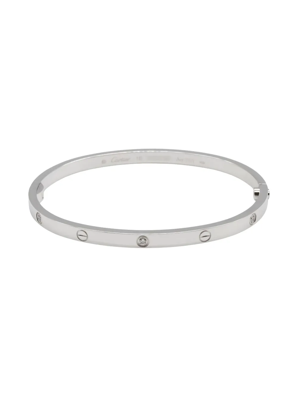 Cartier 10s 18K white gold Love Breath diamond bracelet - Argento