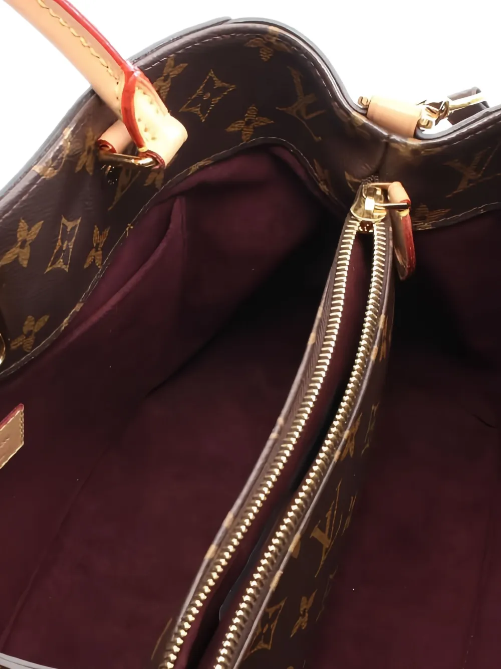 Pre-owned Louis Vuitton Montaigne Mm Handbag In Brown