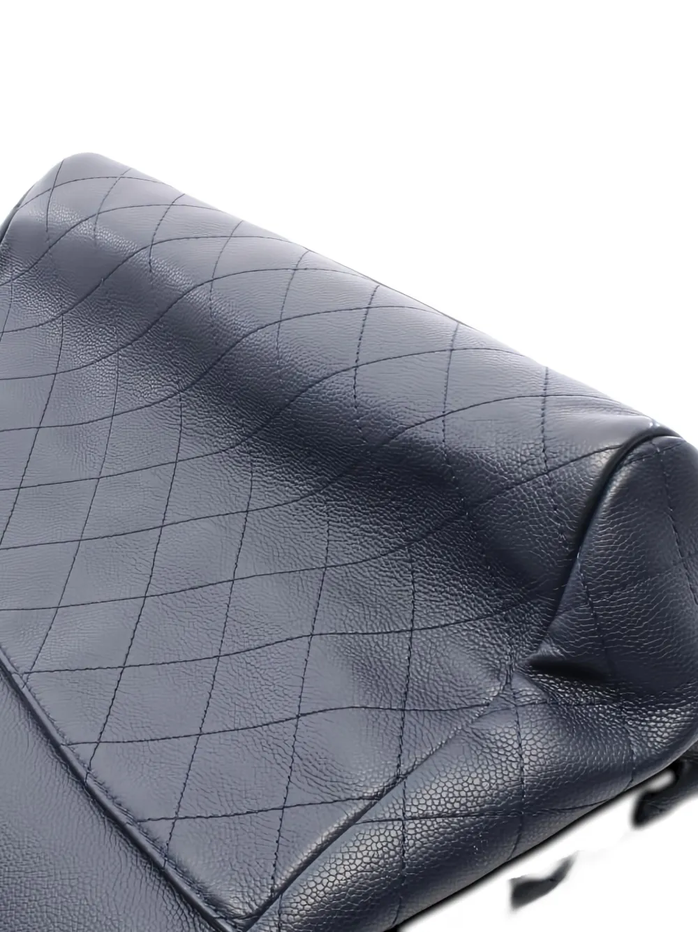 Pre-owned Chanel 2014-2015 Coco Mark Matelassé Tote Bag In Blue