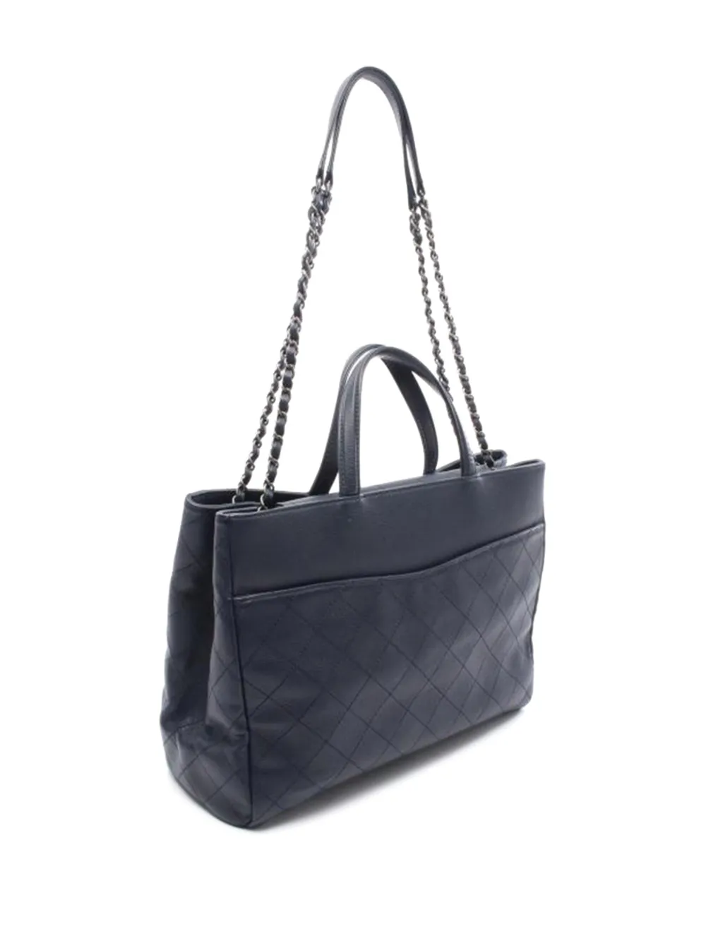 CHANEL Pre-Owned 2014-2015 Coco Mark matelassé tote bag | Pre-Owned | Image 2