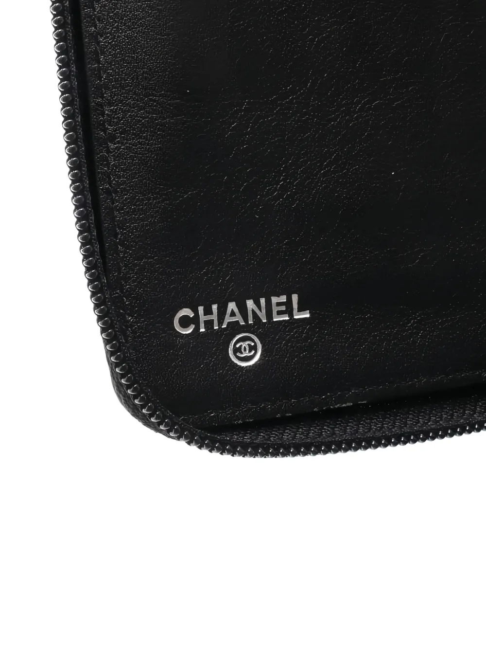 Pre-owned Chanel 2012 Coco Mark Wallet In Black