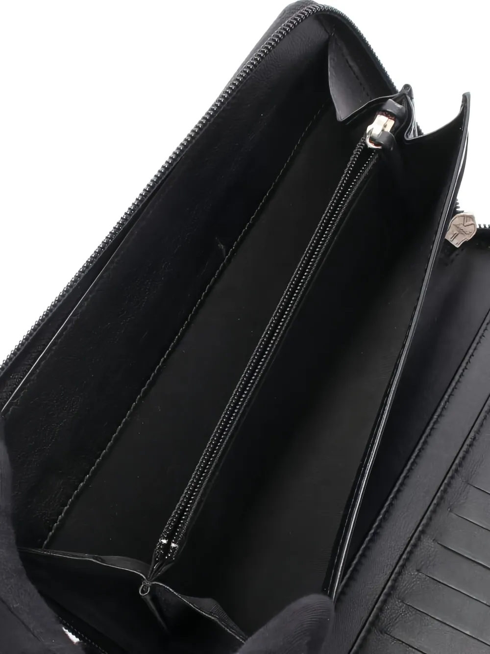 Pre-owned Chanel 2012 Coco Mark Wallet In Black