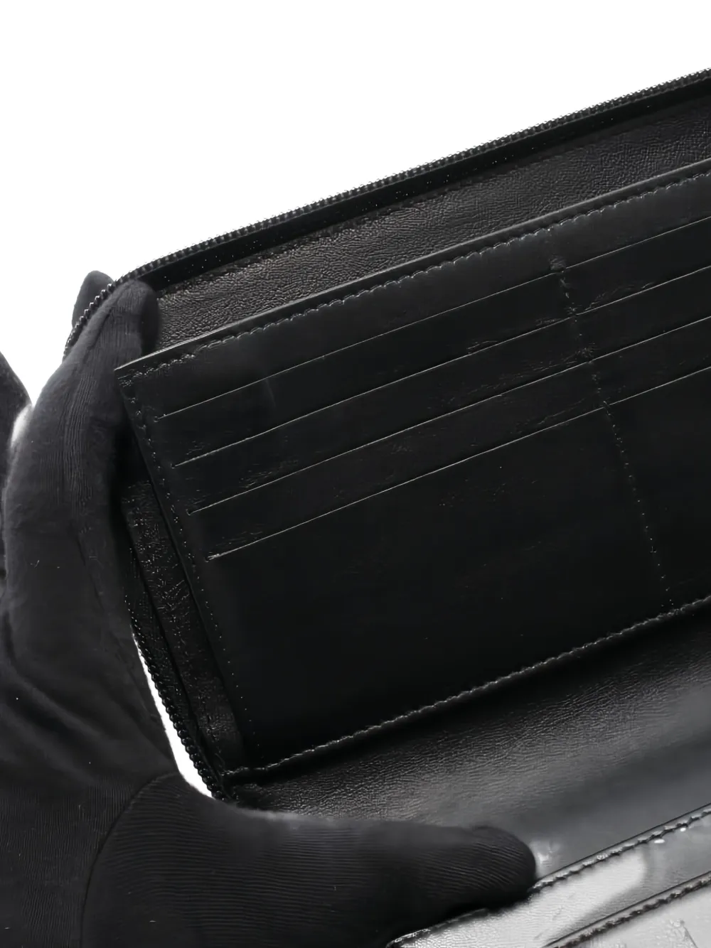 Pre-owned Chanel 2012 Coco Mark Wallet In Black
