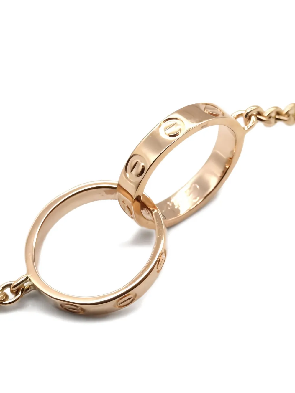 Pre-owned Cartier 18k Rose Gold Baby Love Bracelet