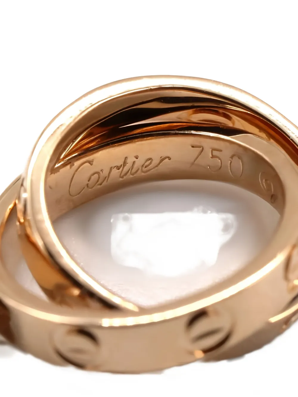 Pre-owned Cartier 18k Rose Gold Baby Love Bracelet