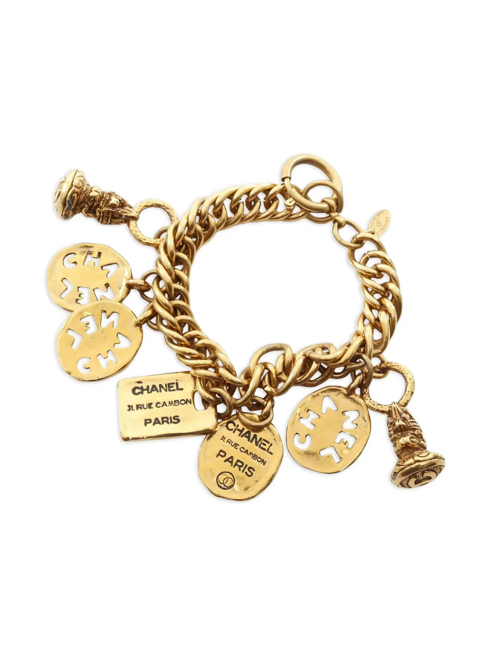 CHANEL Pre-Owned 1986-1988 chain charm bracelet | Image 2