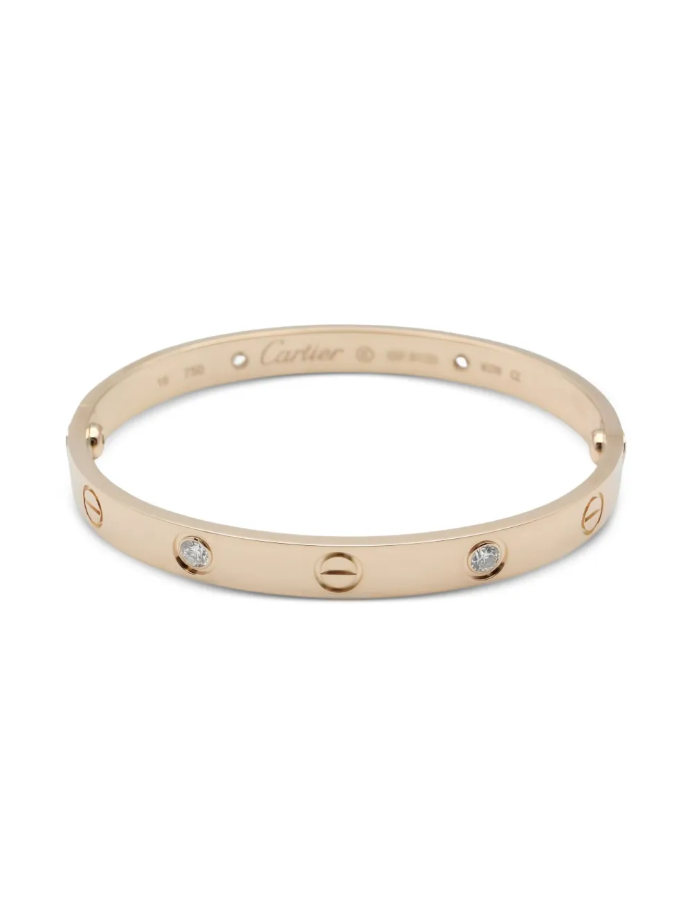 Cartier ラブ ブレス ダイヤモンド ブレスレット 18Kローズゴールド - ゴールドトーン Cartier ラブ ブレス ダイヤモンド ブレスレット 18Kローズゴールド - ゴールドトーン