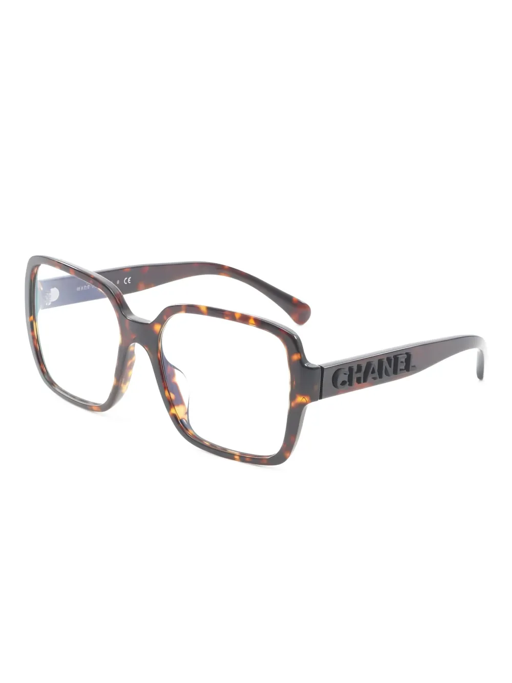 CHANEL Pre-Owned 1980 rectangle-frame glasses | Image 2