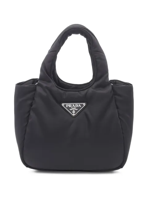 Prada Pre-Owned logo-plaque tote bag