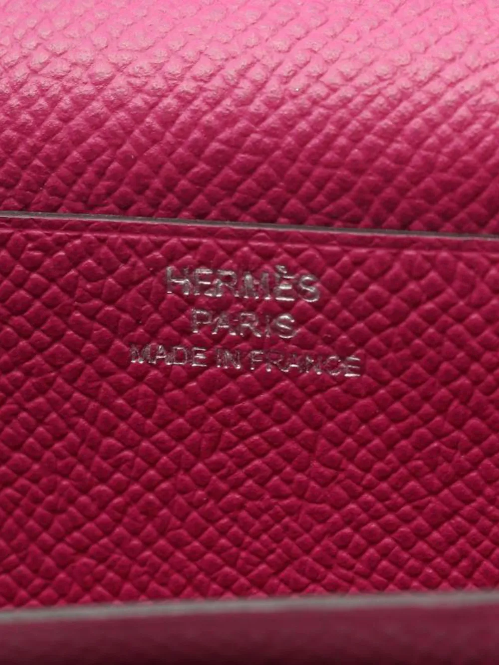 Pre-owned Hermes 2018 Bear Souffle Wallet In Pink