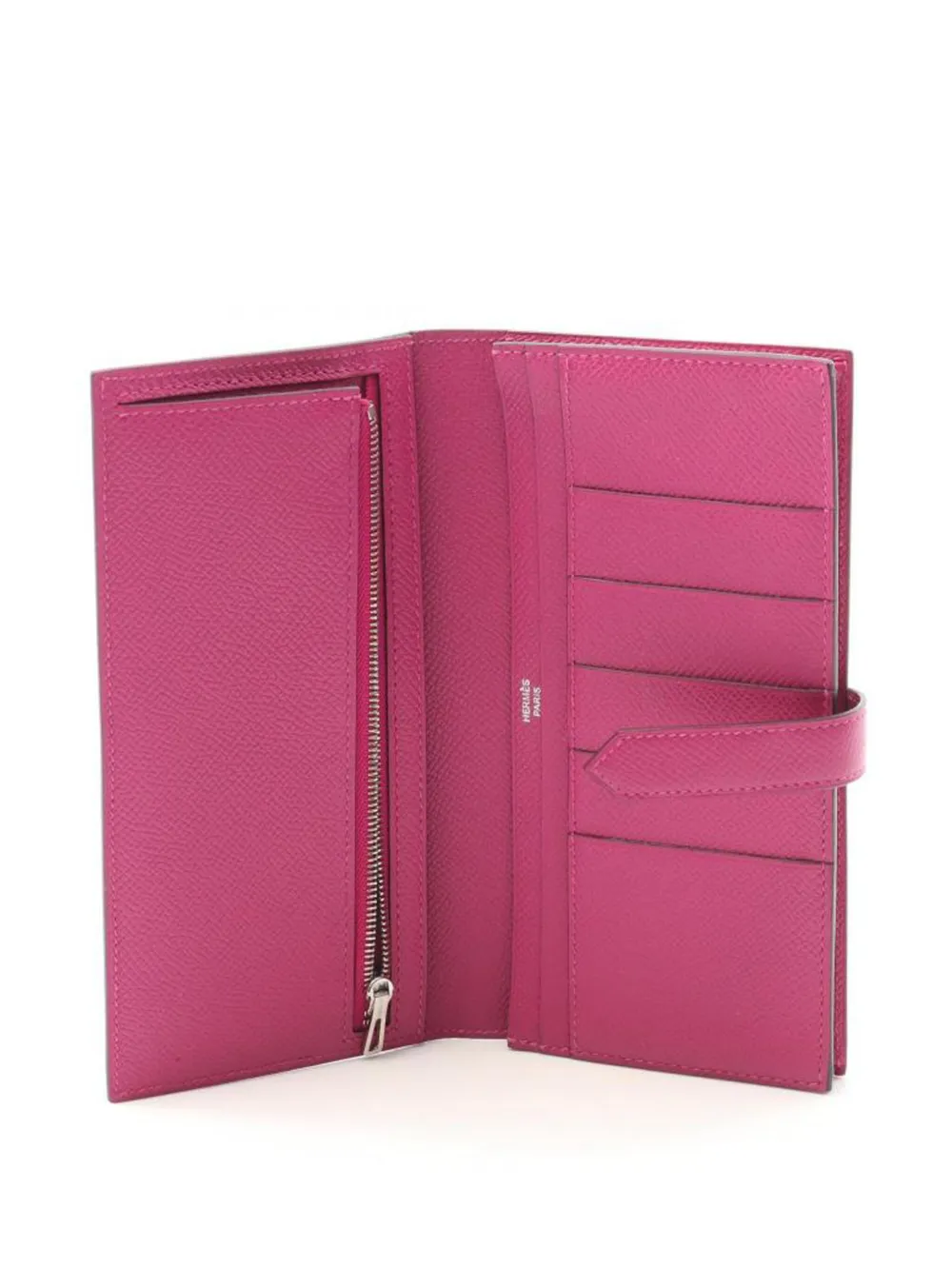 Pre-owned Hermes 2018 Bear Souffle Wallet In Pink