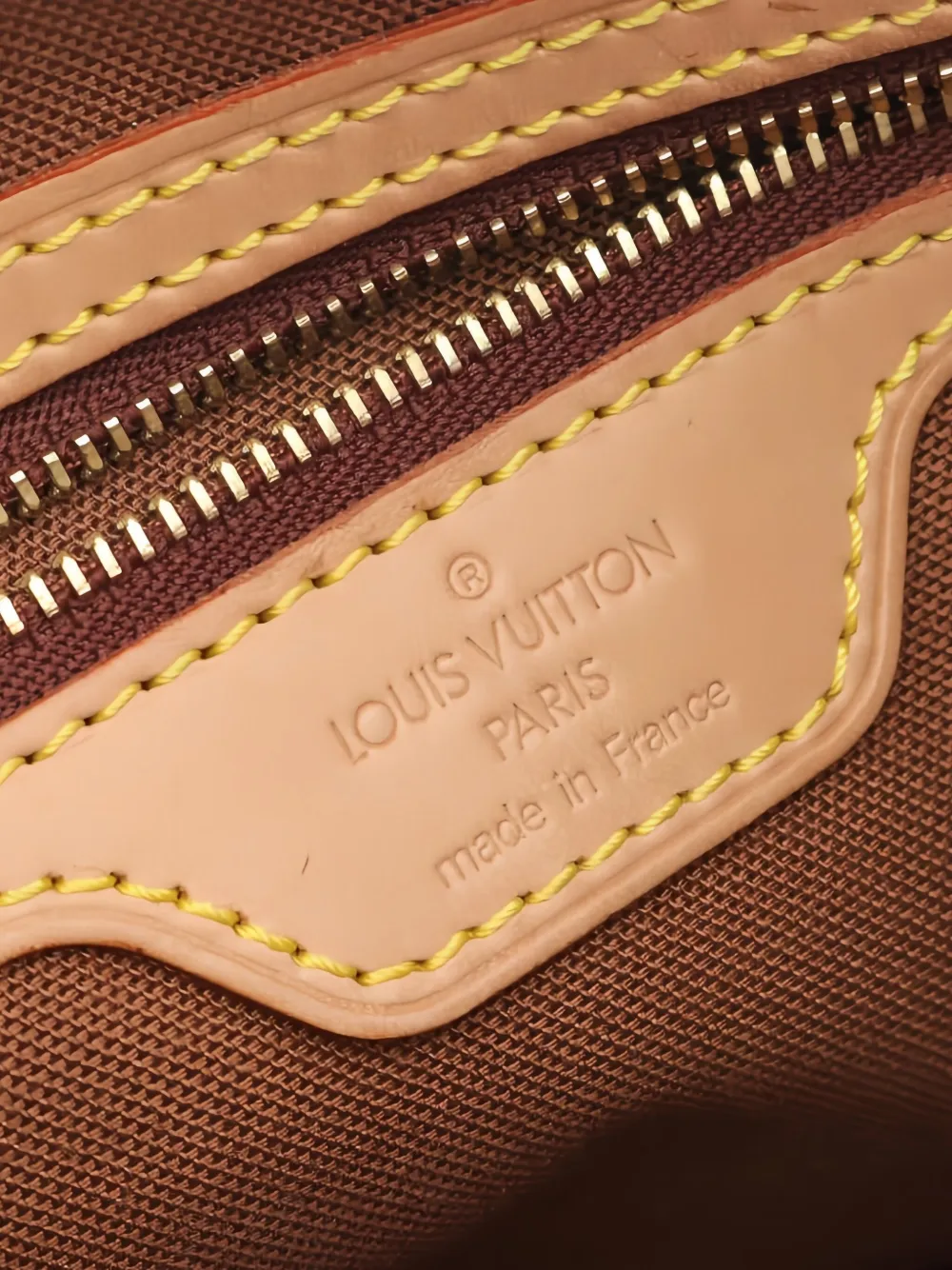 Pre-owned Louis Vuitton 2002 Cabas Piano Handbag In Brown