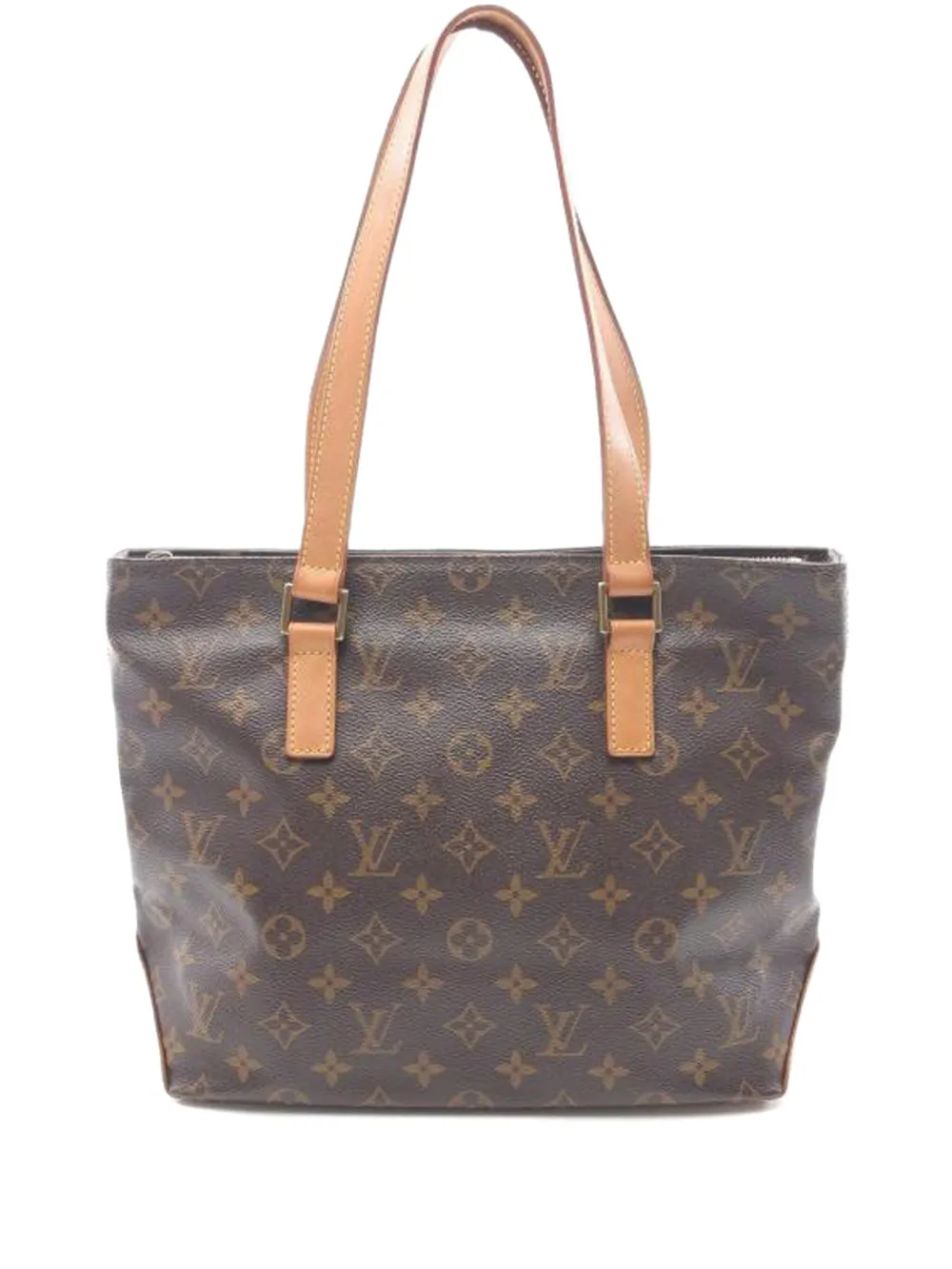 Pre-owned Louis Vuitton 2002 Cabas Piano Handbag In Brown