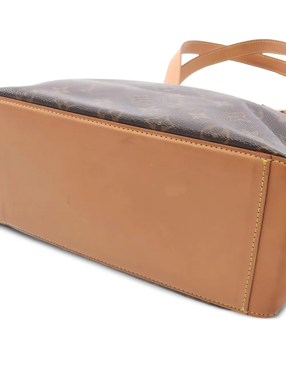 Pre-owned Louis Vuitton 2002 Cabas Piano Handbag In Brown