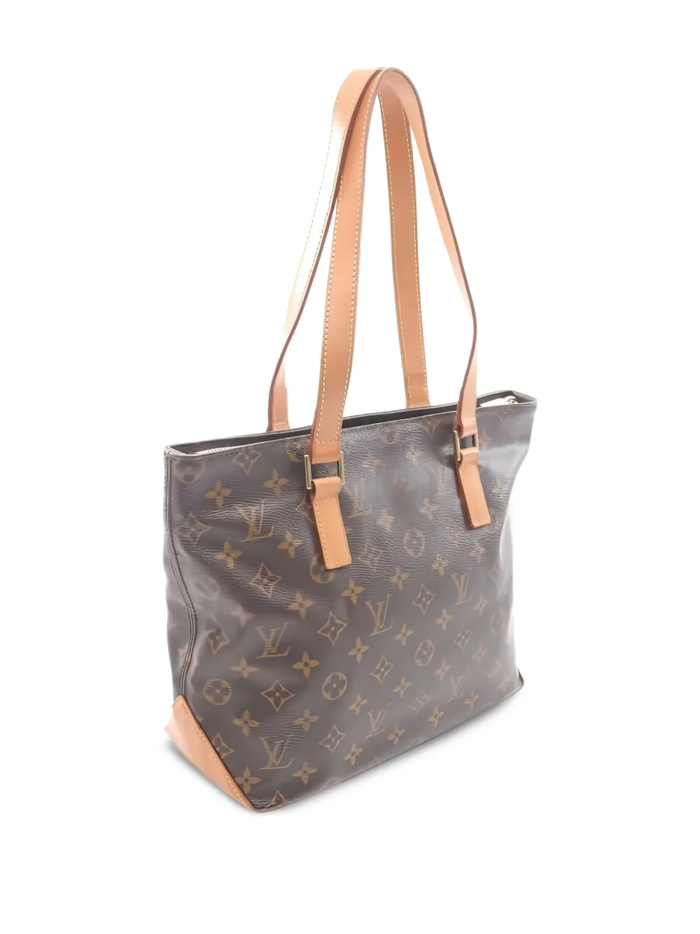 Pre-owned Louis Vuitton 2002 Cabas Piano Handbag In Brown