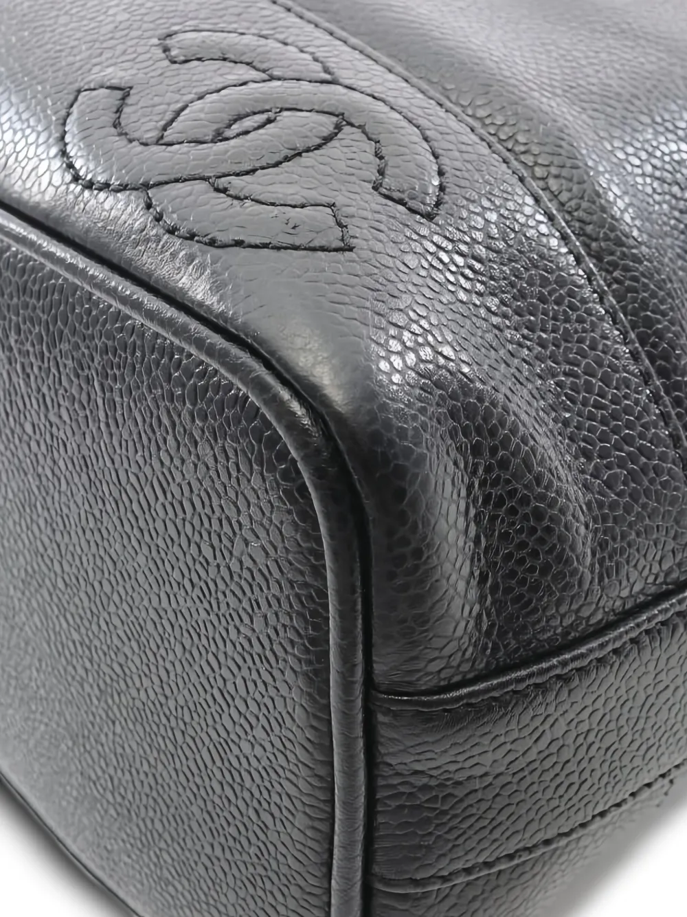 Pre-owned Chanel Triple Coco-mark Chain Shoulder Bag In Black