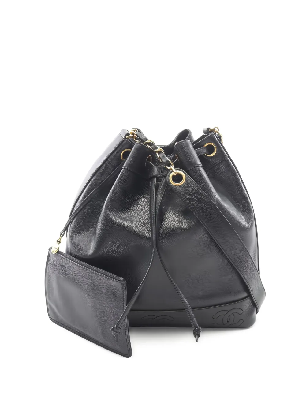 CHANEL Pre-Owned トリプル ココマーク チェーン ショルダーバッグ - ブラック CHANEL Pre-Owned トリプル ココマーク チェーン ショルダーバッグ - ブラック