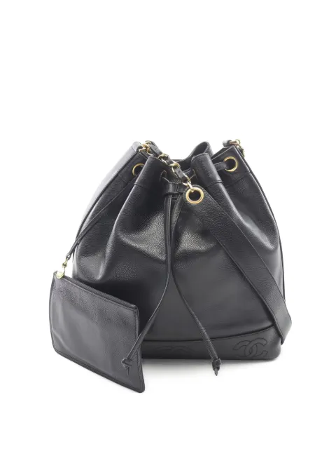 CHANEL Pre-Owned triple Coco-mark chain shoulder bag
