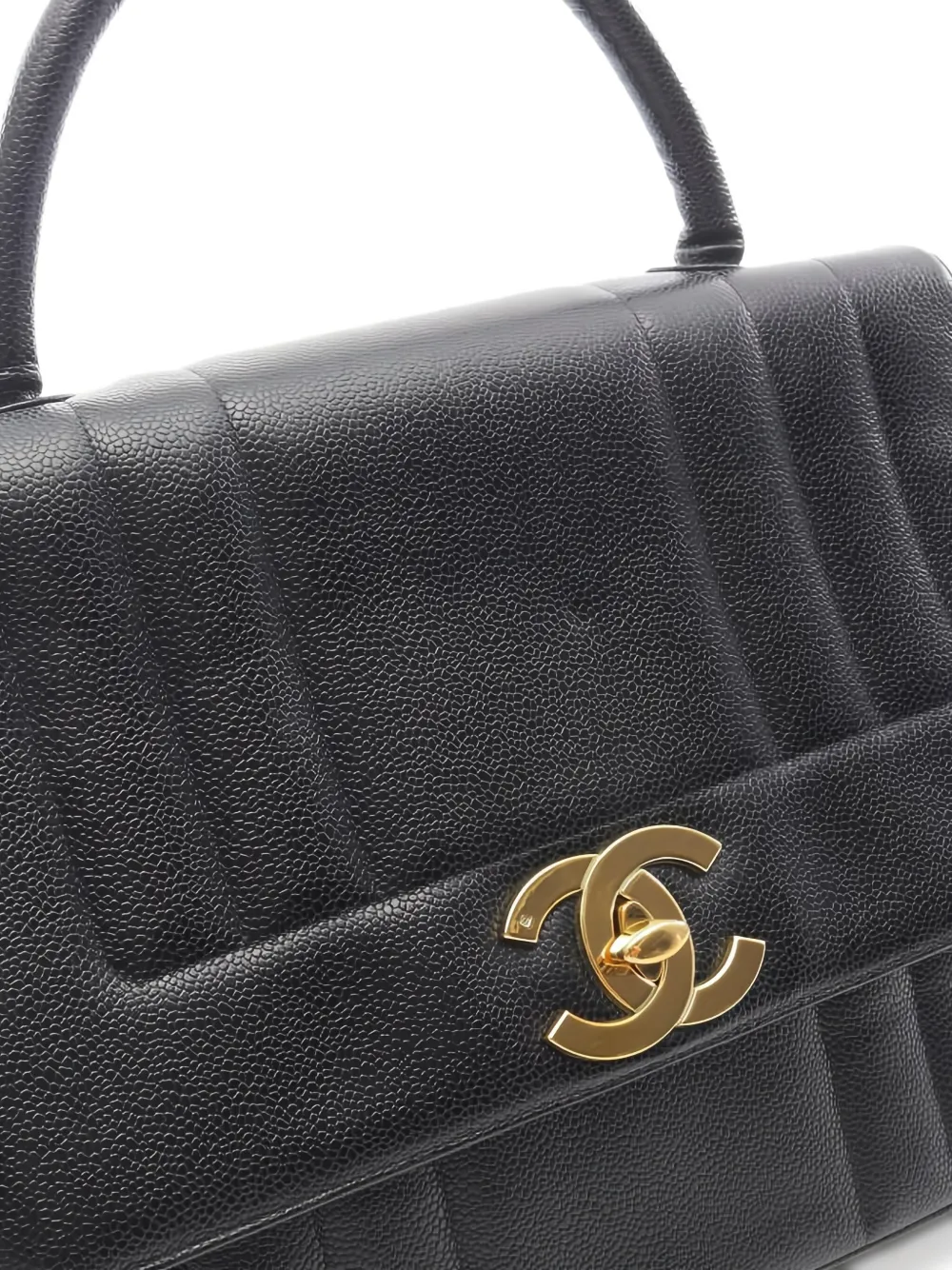 Pre-owned Chanel Coco Mark Shoulder Bag In Black