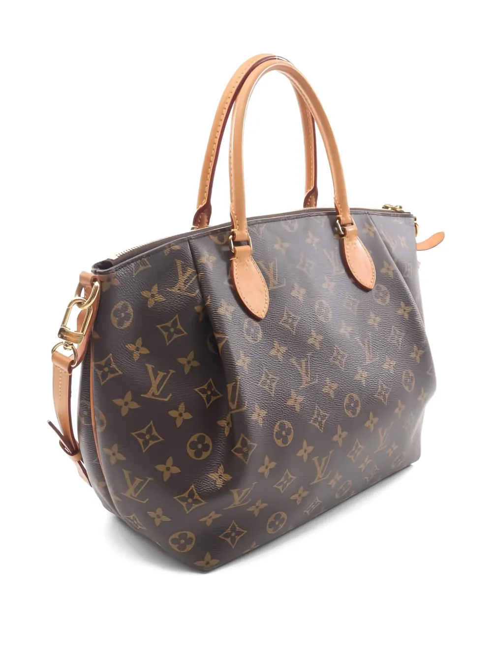 Pre-owned Louis Vuitton Turen Monogram Tote Bag In Brown